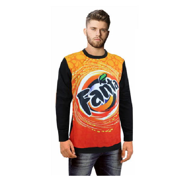 Mens Bentlee Fleece & Cotton Sublimation Sweater