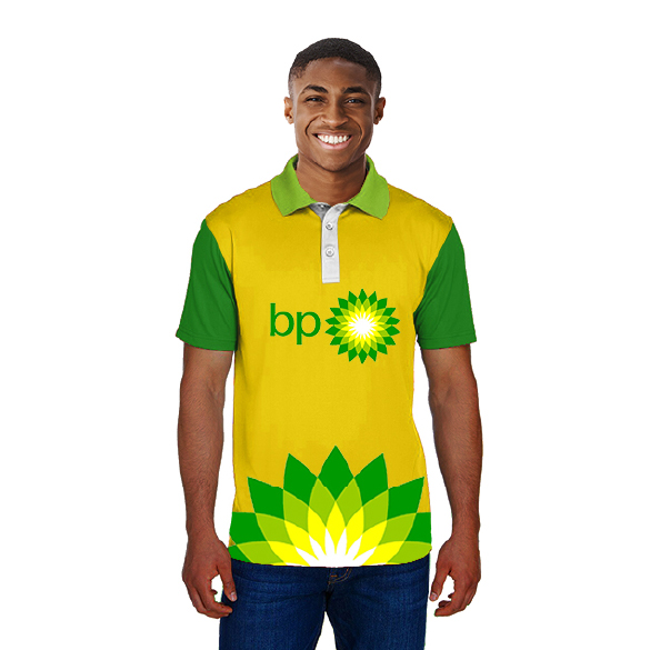 Mens Custom Golf Shirt with Full Colour Sublimation