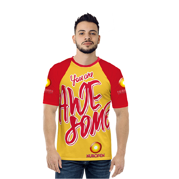 Unisex Feel Good Raglan Short Sleeve Sublimation T-Shirt