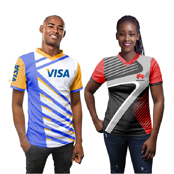 V-Cut Unisex T-shirt with Sublimation